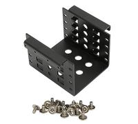 Nicoone Support de Montage pour Disque Dur 2,5 Pouces, Cage à Haute Dureté avec Supports et Port IDE, pour SSD IDE HDD Argent (Le Noir)