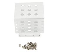 Nicoone Support de Montage pour Disque Dur 2,5 Pouces, Cage de Disque Dur 2,5 Pouces à Haute dureté, Supports et Port IDE, pour SSD IDE HDD 2,5 Pouces Argent(Argent)