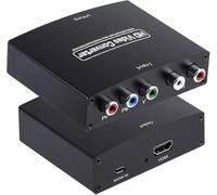 Nicoone YPbPr vers HDMI Convertisseur Composant vers HDMI Compatible Audio Vidéo 1080P pour DVD Console de Jeu vers Moniteur HDTV