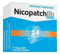 Nicopatchlib 14mg/24h Dispositifs Transdermiques Sevrage Tabagique 7 Pièces