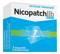 Nicopatchlib 7mg/24h Dispositifs Transdermiques Sevrage Tabagique 7 Pièces