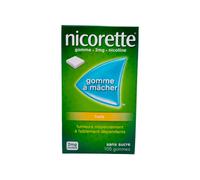 Nicorette 2mg Gommes à mâcher fruits sans sucre Boîte de 105