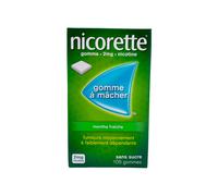 Nicorette 2mg Gommes à mâcher Menthe Fraîche sans sucre Boîte de 105