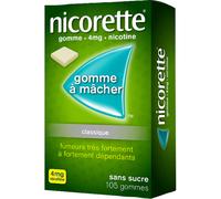 Nicorette® Gomme à mâcher s/s 4 mg Gummies 105 pc(s)