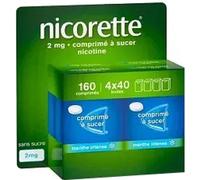 Nicorette Comprimé À Sucer Menthe Intense 2mg 160 Pièces