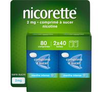 Nicorette Comprimé À Sucer Menthe Intense 2mg 80 Pièces