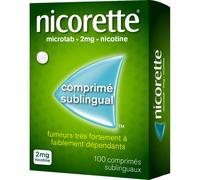 Nicorette® microtab 2 mg Comprimés Sublinguaux 100 pc(s)