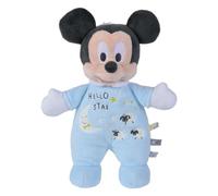 NICOTOY 6315872503 Disney Mickey, Peluche, 25 cm, Pyjama étoilé lumineuxm +0m