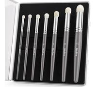 Nicpro Ensemble de pinceaux à Sec Miniatures Professionnels de 7 Tailles avec boîte de Rangement, pinceaux de Peinture pour Table et Jeux de Guerre Miniatures