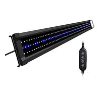 NICREW ClassicLED G2 Éclairage Aquarium, Rampe LED Étanche avec Contrôleur, Lumières Blanches et Bleues, 3 Modes de Minuterie en Option, Lampe LED Aquarium 121-150 cm, 40 W, 3080 LM