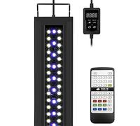 NICREW RGB+W 24/7 Rampe LED Aquarium, Éclairage LED Étanche à Spectre Complet avec la Fonction Minuterie pour Plantes d’Aquarium, 120-150 cm, 39 W, 1950 LM