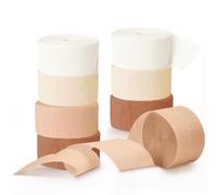 NICROHOME Décorations de fête de mariage, 8 rouleaux de papier crépon rose ivoire pour enterrement de vie de jeune fille, anniversaire, fête d'adoption adorable, idée de fête, 25 m
