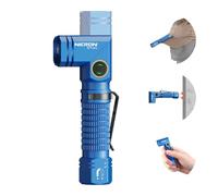 NICRON Lampes de poche rechargeables à angle droit B74pro, 1000 lumens élevés, magnétiques pour mains libres, étanchéité IP65, compatible avec pile AA pour randonnée, camping, travail, urgence.