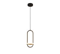 NICRX 21W Noir LED Lampe suspendue et suspension à intensité variable pour salon, salle à manger, chevet (Noir)