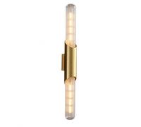 NICRX Applique Murale Verre Laiton Design Vertical E27 Moderne Intérieur