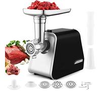 Nictemaw Hachoir à Viande Électrique 2000W, 3 Disques | Hachoir multi avec à saucisse et accessoire de pâtisserie pour hacher la viande, les légumes et préparer des cookies