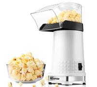 Nictemaw Machine à popcorn Blanc, 1200W Popcorn Maker Sans graisse ni huile, Snack sain pour la maison