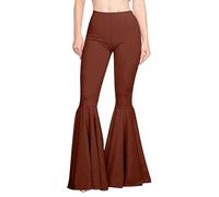 nicticsi Pantalon Yoga Evase Femme Patte Elephant Bootcut Taille Haute Chic Et Elegant Pantalon De Danse Modern Jazz À Jambe Large Elastique Jogging A Café S