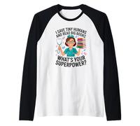 Nicu Nurse Saves Tiny Humans lit Les Grands Livres Amateurs de Livres Manche Raglan