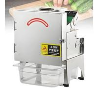 Nicvrea Coupe-Oignons Nouveaux Professionnel, Coupe-Légumes Électrique, Coupe-Légumes Professionnel avec Plateau de Réception, 150 Kg/h, pour Légumes, Oignons, Ail, Gingembre, Piment A