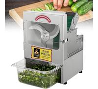 Nicvrea Coupe-Oignons Nouveaux Professionnel, Coupe-Légumes Électrique, Coupe-Légumes Professionnel avec Plateau de Réception, 150 Kg/h, pour Légumes, Oignons, Ail, Gingembre, Piment B