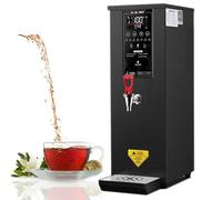 Nicvrea Distributeur d'eau Chaude Électrique Professionnel 60 l/h, Température Réglable, pour Cafés, Salons de Thé, Bureaux, 1000 W Black
