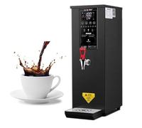 Nicvrea Distributeur d'eau Chaude Professionnel en Acier Inoxydable, 1000 W, Chauffage Rapide, Débit de 60 l/h, pour Bureaux, Cafés, Salons de Thé et Traiteurs Black
