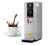 Nicvrea Distributeur d'eau Chaude Professionnel en Acier Inoxydable, 1000 W, Chauffage Rapide, Débit de 60 l/h, pour Bureaux, Cafés, Salons de Thé et Traiteurs Silver