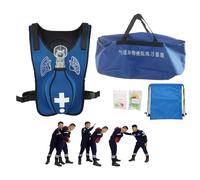 Nicvrea Gilet de Formation Anti-Étouffement, Gilet de Formation Anti-Étouffement avec Claquement de Dos, Gilet de Simulation d'Obstruction des Voies Respiratoires,Blue-Children