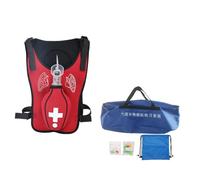 Nicvrea Gilet de Simulation d'Obstruction des Voies Respiratoires avec Claquement de Dos - Heimlik Practice Training Model Education for Nurse & Student First Aid Teaching Accessories,Red-Children