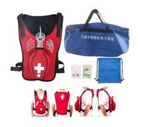 Nicvrea Gilet d'Entraînement à l'Obstruction des Voies Respiratoires - Heimlik Practice Training Model Education for Nurse & Student First Aid Teaching Accessories,Red-Children