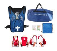 Nicvrea Gilet d'Entraînement à l'Obstruction des Voies Respiratoires - Heimlik Practice Training Model Education for Nurse & Student First Aid Teaching Accessories,Blue-Children