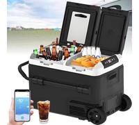 Nicvrea Glacière | Réfrigérateur & congélateur Portable Jusqu’à -20 °C | Application & Commande Intelligente | 12/24V & 100-240V | pour Voiture, Camion, Bateau, Camping-Car 50L