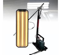 Nicvrea Grande Lampe PDR Robuste pour Débosselage de Voiture, Panneau Lumineux PDR Robuste, 6 Lampes LED à Intensité Variable, Panneau Lumineux pour Le Débosselage sans Peinture Black