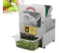 Nicvrea Hachoir à Légumes Professionnel 200 W, Trancheuse à Oignons Nouveaux, Coupe-Poireaux Électrique 700 TR/Min pour Ail, Gingembre, Piment, Pommes de Terre, Concombre B