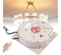 Nicvrea Lève-Lustre Électrique, Système de Levage 2 en 1 pour Lustres, Interrupteur Mural, Moteur Électrique, Treuil, Levage d'Éclairage, Lève-Lustre pour Villas avec Télécommande WithCover-220lbs