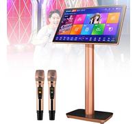 Nicvrea Machine de Karaoké Microphone sans Fil Reverb, Écran Tactile Capacitif, Téléchargement Gratuit Depuis Le Cloud 22inch-2TB