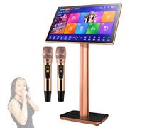 Nicvrea Machine de Karaoké Professionnelle avec 27 Langues, Écran Tactile Capacitif, Lecteur Home Cinéma en Ligne pour Soirées et Réunions à Domicile 19.5inch-3TB