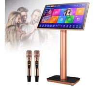 Nicvrea Nouvelle Machine de Karaoké Professionnelle avec Microphone sans Fil et Écran Tactile Capacitif, Lecteur Home Cinéma en Ligne 22inch-1TB