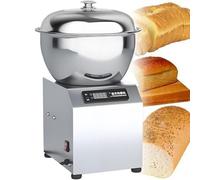 Nicvrea Pétrin à Spirale Professionnel en Acier Inoxydable, Pétrin à Spirale Professionnel pour Pâtes à Pizza et à Pain - Pétrin Automatique avec Double Rotation, Couvercle Visible 5kg