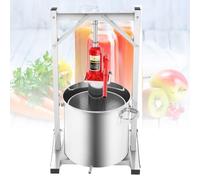 Nicvrea Presse à Fruits et à Vin, Pressoir Hydraulique en Acier Inoxydable pour Cidre, Jus et Vinaigre pour Vin, Raisins, Légumes, Miel, Fromage et Purées 36L
