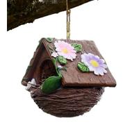 Nid à Oiseaux,Abri en résine Coupe-Vent pour Animaux de Compagnie | Nichoir De Nidification - Perroquets Perruches Inséparables Conures Calopsittes Moineaux Pinsons Jardin Terrasse Balcon