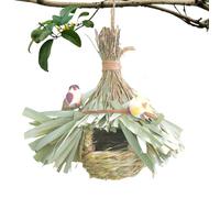 Nid à Perruche Décor Extérieur Rustique En Roseau Naturel