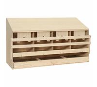 Pondoir 4 compartiments 106x40x59 cm bois de pin massif