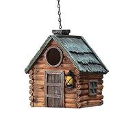 Nid à suspendre pour perroquet - Maison à oiseaux - Cage à oiseaux décorative d'extérieur - Fournitures pour animaux domestiques - Mangeoire à suspendre en résine