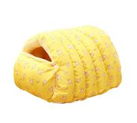 Nid animaux compagnie, lit grotte chat lavable, lit couchage pour chatons, fonction semi-fermée, tampons lavage faciles, accessoire confortable animaux compagnie, nid repos, 18,8x11,8x7,8 pouces