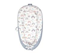 Nid Bébé Portable, Réducteur de Lit Bébé en Coton Doux avec Poignée, Bébé Coussin de Sommeil Sécurisé, Nid d'ange Bébé Nourrisson pour Lit Bébé, Lit de Voyage, 0-18 Mois, Lavable, #1