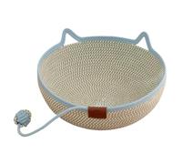 Nid Chat Panier en corde coton tressé à la main avec queue de jouet