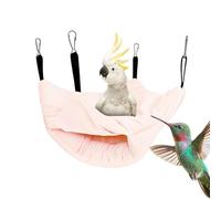Nid chaud conçu - Hamac double couche de 125 g, lit d'oiseau en peluche douce, cabane de couchage perchée, accessoire durable pour se , nidifier, jouer, se reposer en plein air
