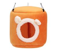 Nid chaud pour cage à oiseaux - Lit pour perroquet en peluche avec crochets, nid de perroquet avec 3 crochets fixes, hamac confortable d'hiver pour grands oiseaux | Abri lavable pour oiseaux, munias